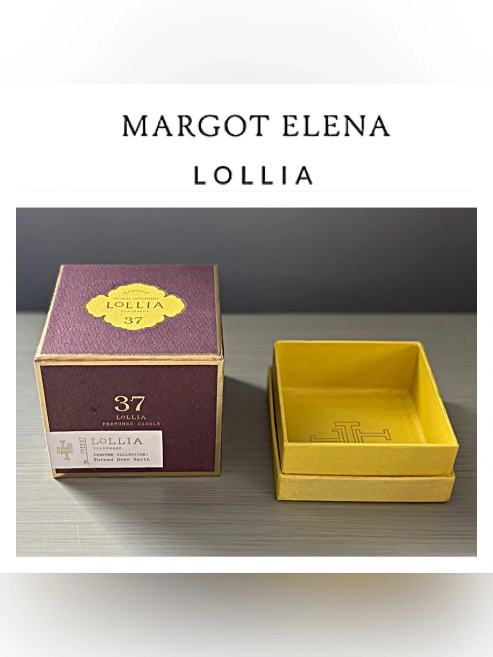 LOLLIA Poetic License Candle BOX Margot Elena 37 Turned Over Earth DISCONTINUED